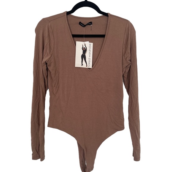 Nwt NAKED WARDROBE Deep-V Bodysuit - Picture 4 of 6